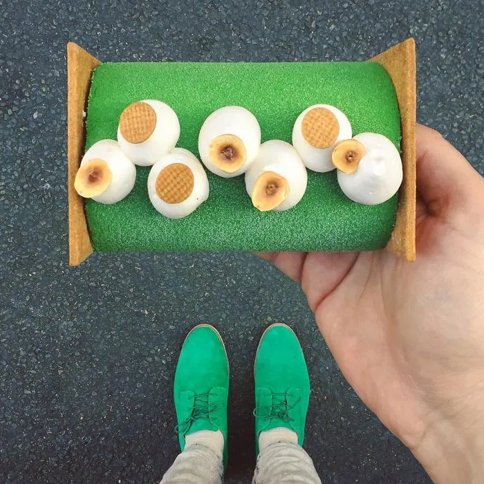 Paris Craziest Desserts For The Season Matched With Men Shoes