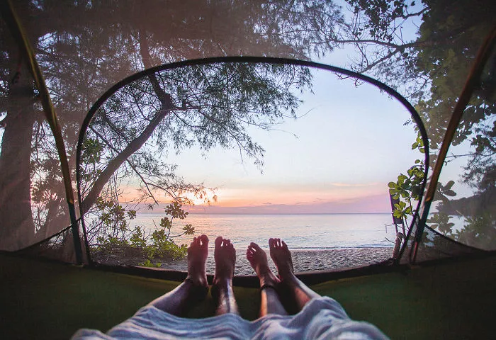 Koh Rong Samloem, Cambodia. Definitely The Best Camping Memories. Waking Up With This View Is Unforgettable