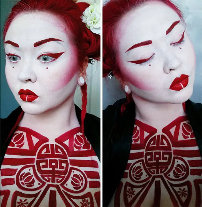 Comic And Anime Inspired Works By A Self-Taught Body Painter