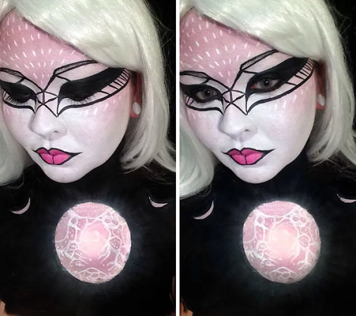 Comic And Anime Inspired Works By A Self-Taught Body Painter