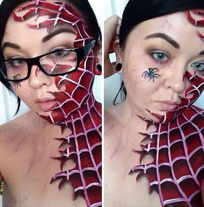 Comic And Anime Inspired Works By A Self-Taught Body Painter