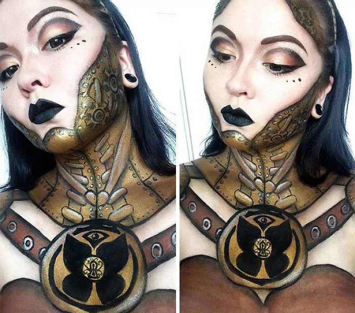 Comic And Anime Inspired Works By A Self-Taught Body Painter