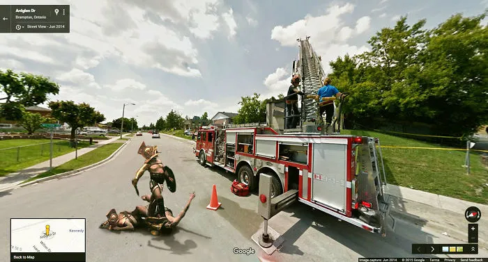 Classic Paintings Invade The Streets Of Google Street View