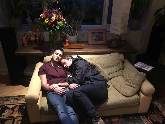 'my Twin Brother And I At Thanksgiving'