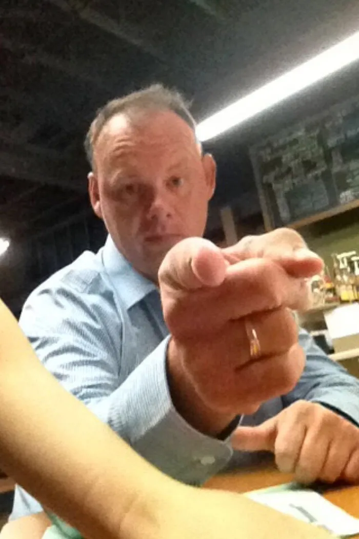 So I Send My Sister A Snapchat Of A Party I Had When My Parents Were Gone. She Sent Me This Back. (It's My Dad)