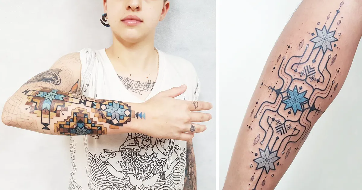 15 Tatuajes inspirados en el arte tribal amazónico, por el tatuador brasileño Brian Gomes
