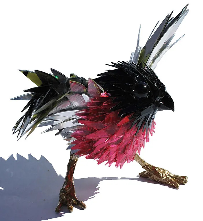 Artist Turns Old CDs Into Amazing Sculptures Instead Of Throwing Them Away
