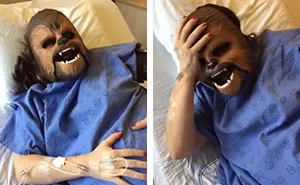Woman Wears Chewbacca Mask During Labor, And You Really Have To See It