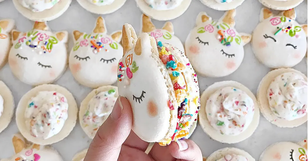 Estos macarrones de unicornio son el dulce más mágico que hay