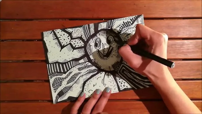 Doodling Over My Son's Doodle, Part 2! :)