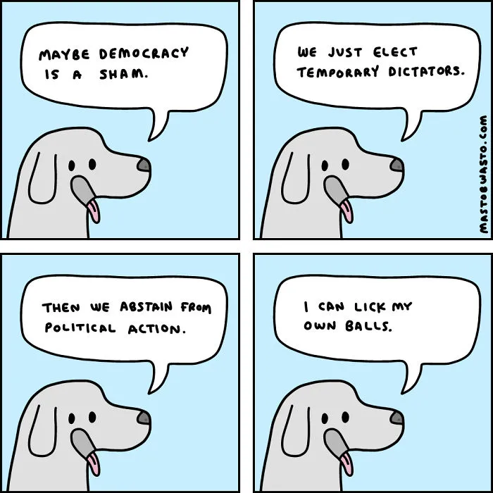 Dog Thinks Politics