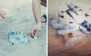We Made Millennium Falcon Out Of Paper, Then Photo Scanned It