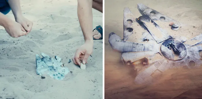 We Made Millennium Falcon Out Of Paper, Then Photo Scanned It