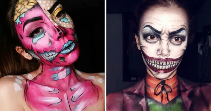 I Turn Myself Into Different Characters Using Body Paint