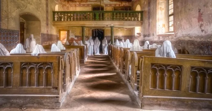I Photographed A Scary Abandoned Church With Ghostly Figures