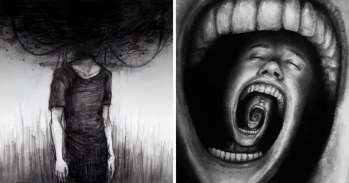 136 Artists Reveal the Dark Reality of Depression Through Drawings