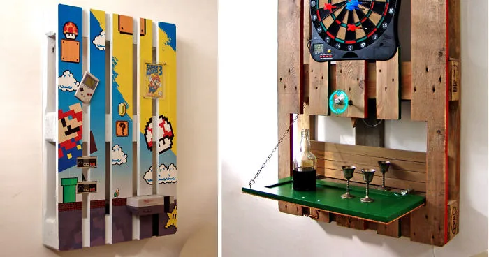 I Transformed Pallets Into A Functional Wall Decoration