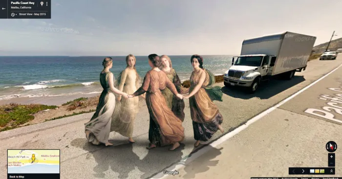 Classic Paintings Invade The Streets Of Google Street View