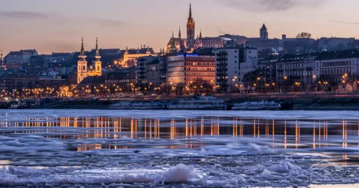 I Captured An Incredible Ice Drifting On The Danube