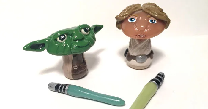 Star Wars Mini Mushrooms: I Created Them Out Of Polymer Clay And Lots Of TLC
