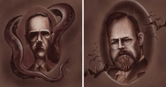 I Made Caricatures Of Famous Horror Authors