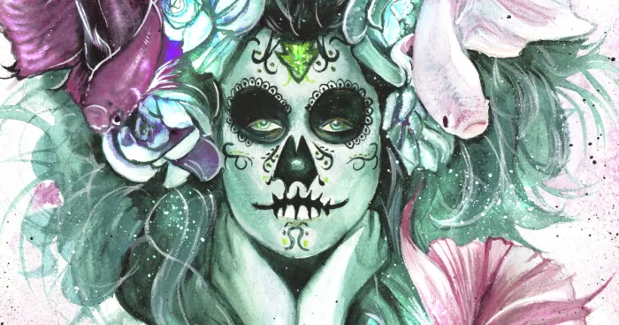 I Created A Realistic Day Of The Dead Watercolor Painting