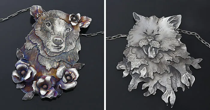 I Turn My Detailed Sketches Into Silver Animal Jewelry