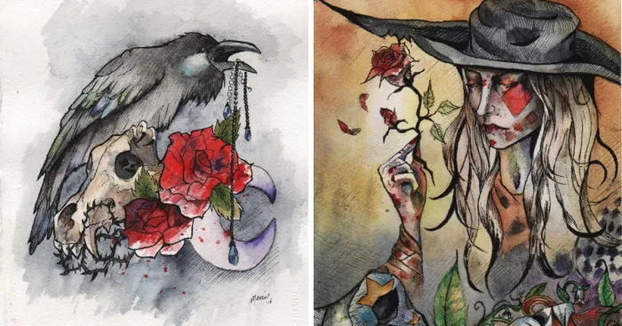 I Am A Transgender Artist Who Paints In Watercolor And Ink