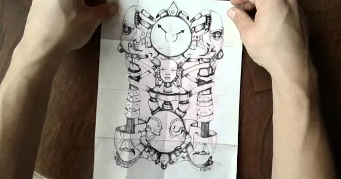 Four Images On One Piece Of Paper