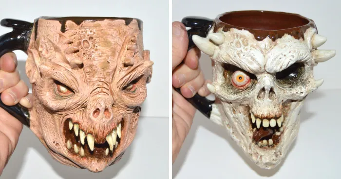 We Make Creepy Beer Mugs In Gruesome Detail