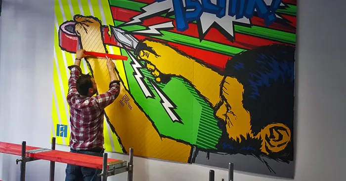 Sticky Tape Art By Ostap & Selfmadecrew