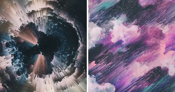 I Create Colorful Abstract Images That Look Like Celestial Dreams