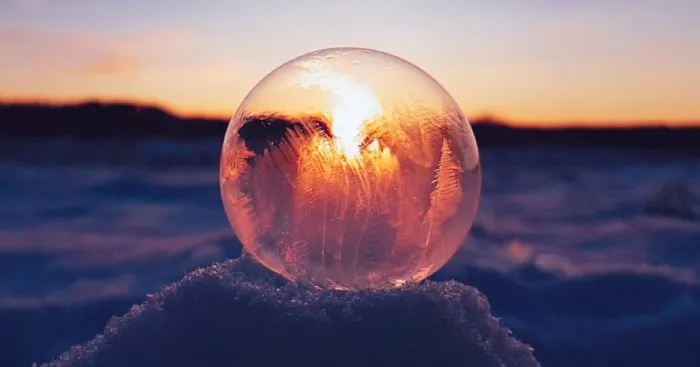 Soap Bubble Freezing At -27°c