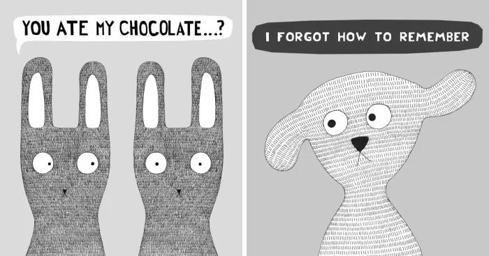 Monsters, Bunnies, And Other Characters Together In This Little Friday Universe