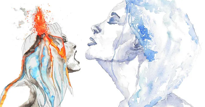 I Paint Watercolor Blendscapes Turning Portraits Into Stories
