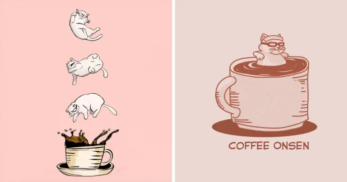 I Draw Cat And Coffee Comics For Fun
