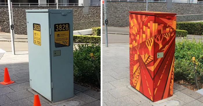 Abstract Art Brightens Sydney Streets
