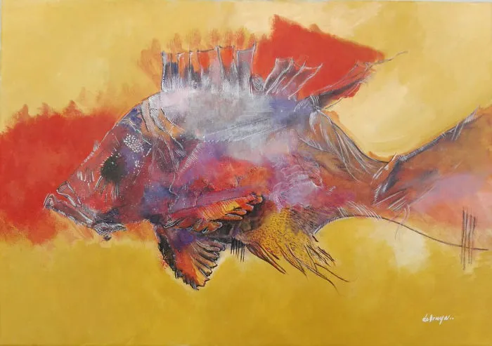 A Canvas Spoke To Me, And Said "I Want To Be A Fish"