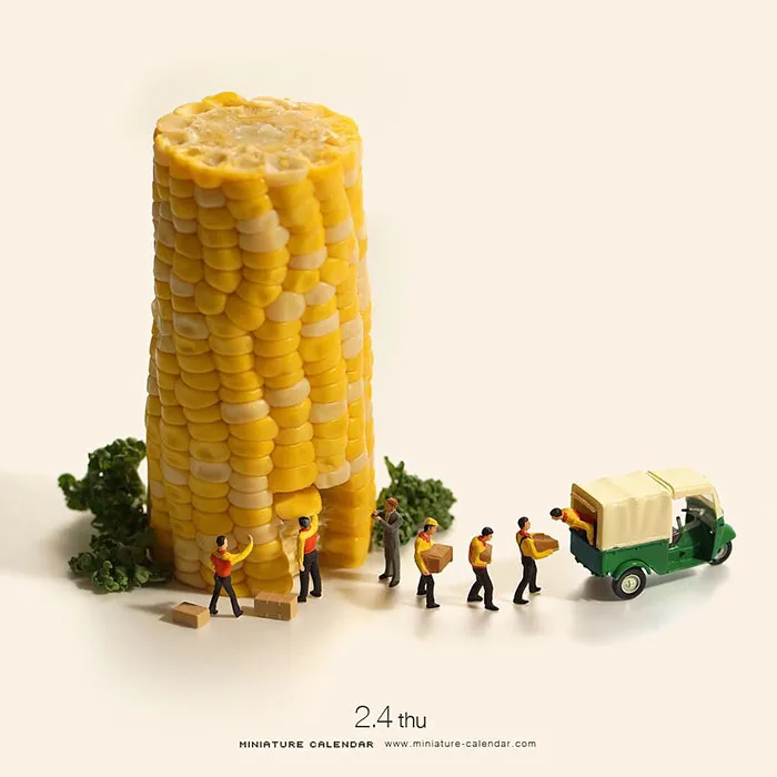 246 Fun Miniature Dioramas By Japanese Artist Who's Been Creating Them Every Day For 5 Years