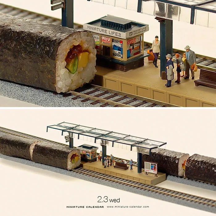 246 Fun Miniature Dioramas By Japanese Artist Who's Been Creating Them Every Day For 5 Years