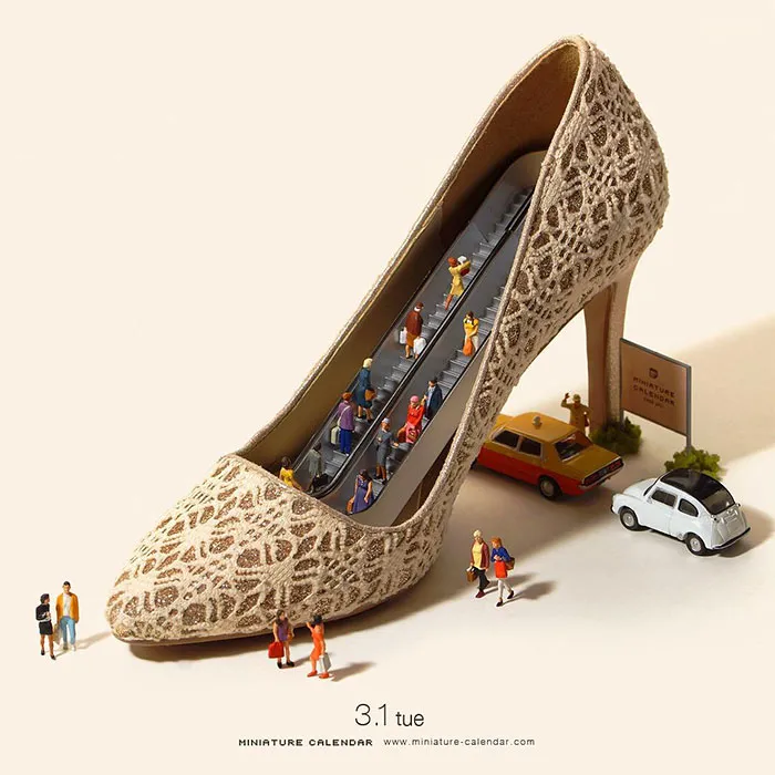 246 Fun Miniature Dioramas By Japanese Artist Who's Been Creating Them Every Day For 5 Years
