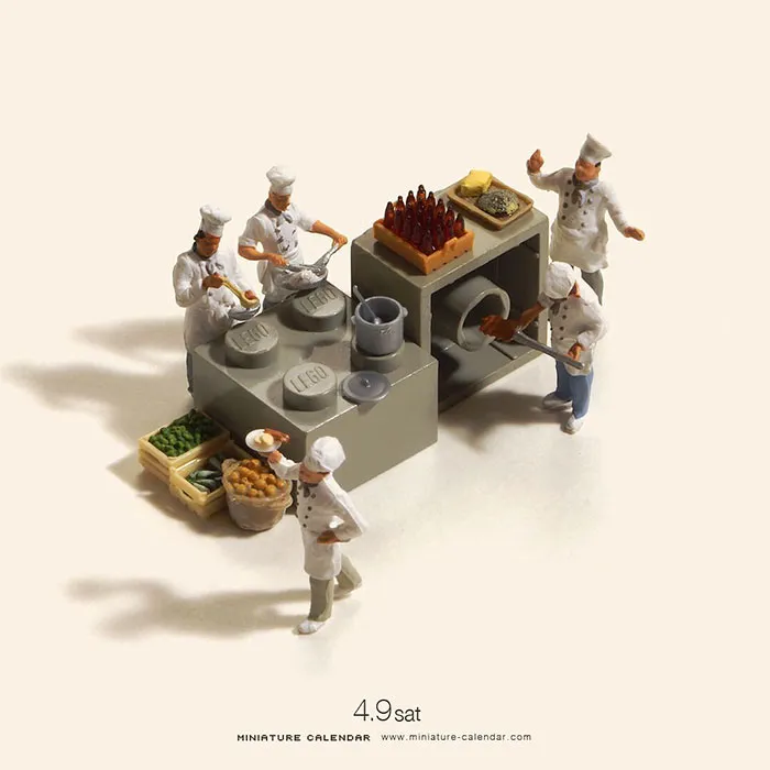 246 Fun Miniature Dioramas By Japanese Artist Who's Been Creating Them Every Day For 5 Years