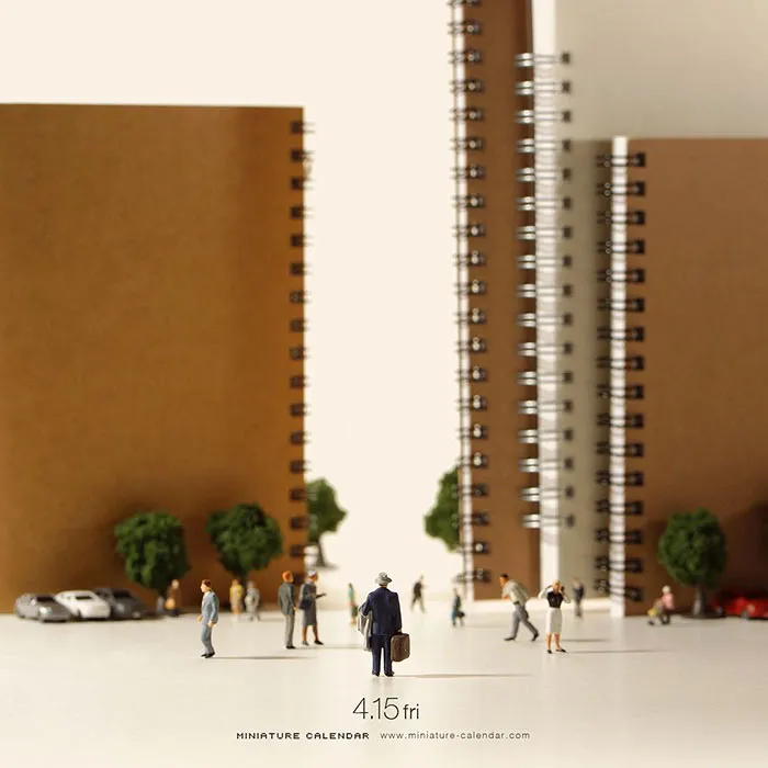 246 Fun Miniature Dioramas By Japanese Artist Who's Been Creating Them Every Day For 5 Years
