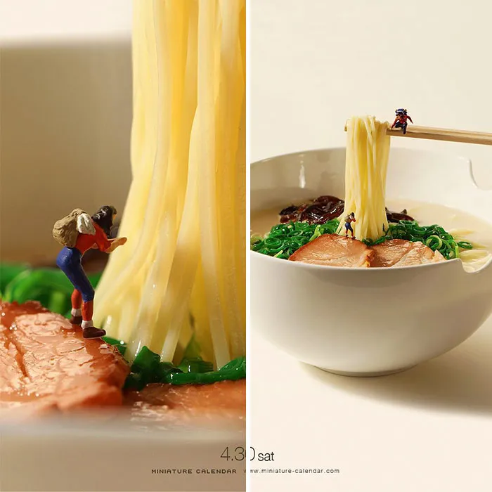 246 Fun Miniature Dioramas By Japanese Artist Who's Been Creating Them Every Day For 5 Years