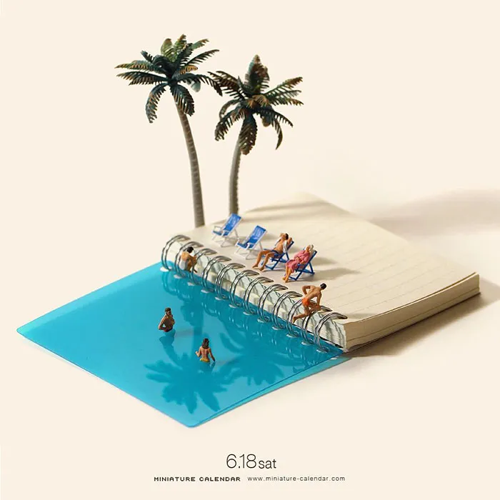 246 Fun Miniature Dioramas By Japanese Artist Who's Been Creating Them Every Day For 5 Years