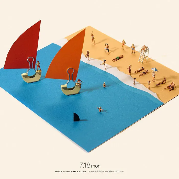 246 Fun Miniature Dioramas By Japanese Artist Who's Been Creating Them Every Day For 5 Years