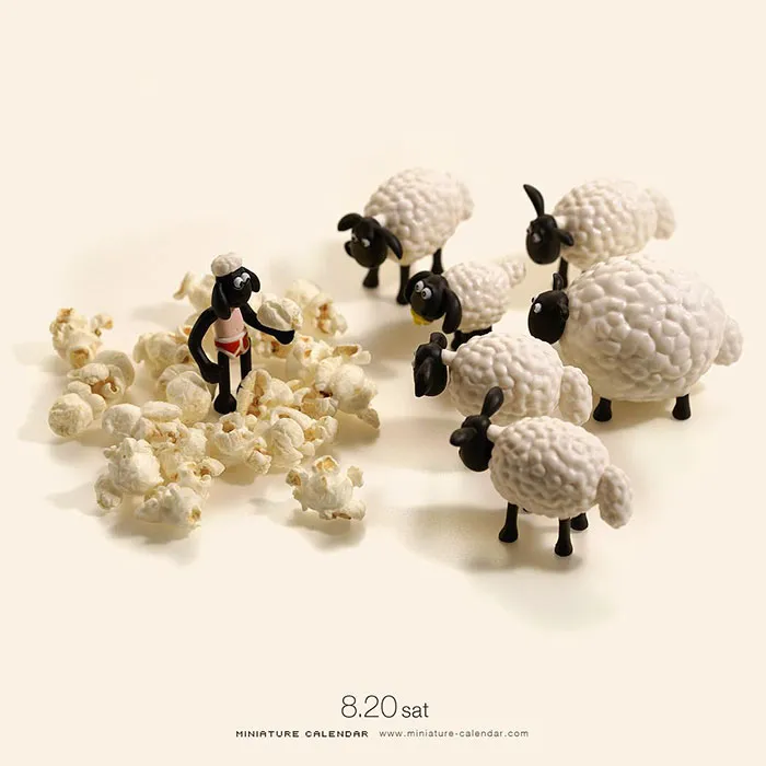 246 Fun Miniature Dioramas By Japanese Artist Who's Been Creating Them Every Day For 5 Years