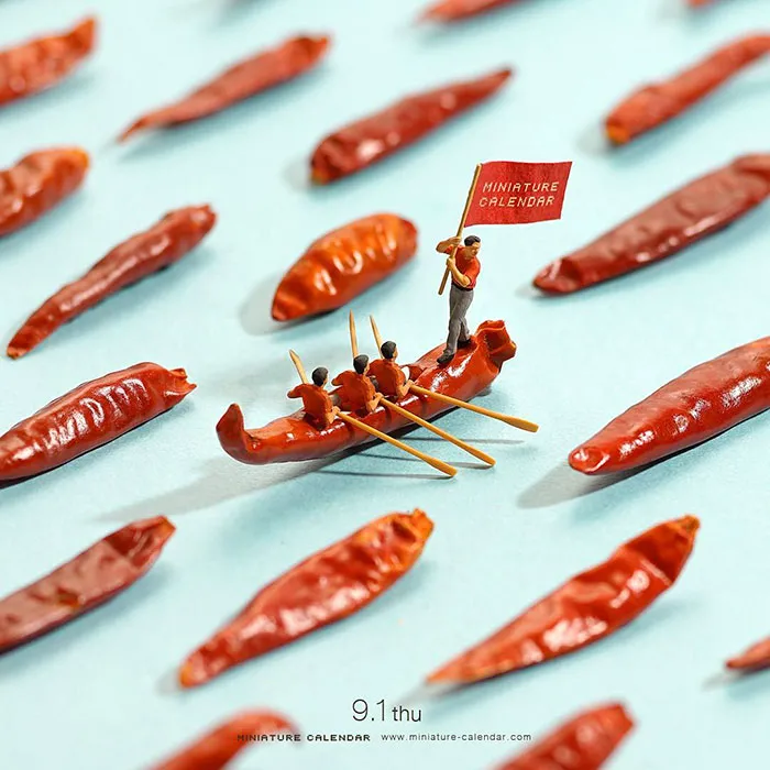 246 Fun Miniature Dioramas By Japanese Artist Who's Been Creating Them Every Day For 5 Years