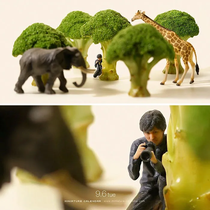 246 Fun Miniature Dioramas By Japanese Artist Who's Been Creating Them Every Day For 5 Years