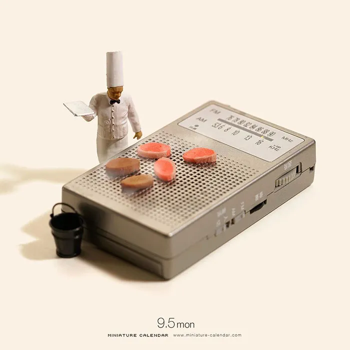 246 Fun Miniature Dioramas By Japanese Artist Who's Been Creating Them Every Day For 5 Years
